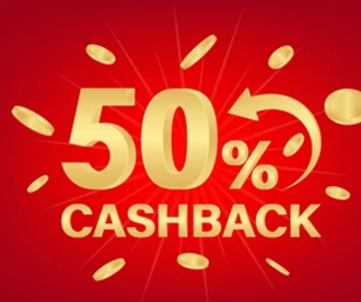50% de Cashback